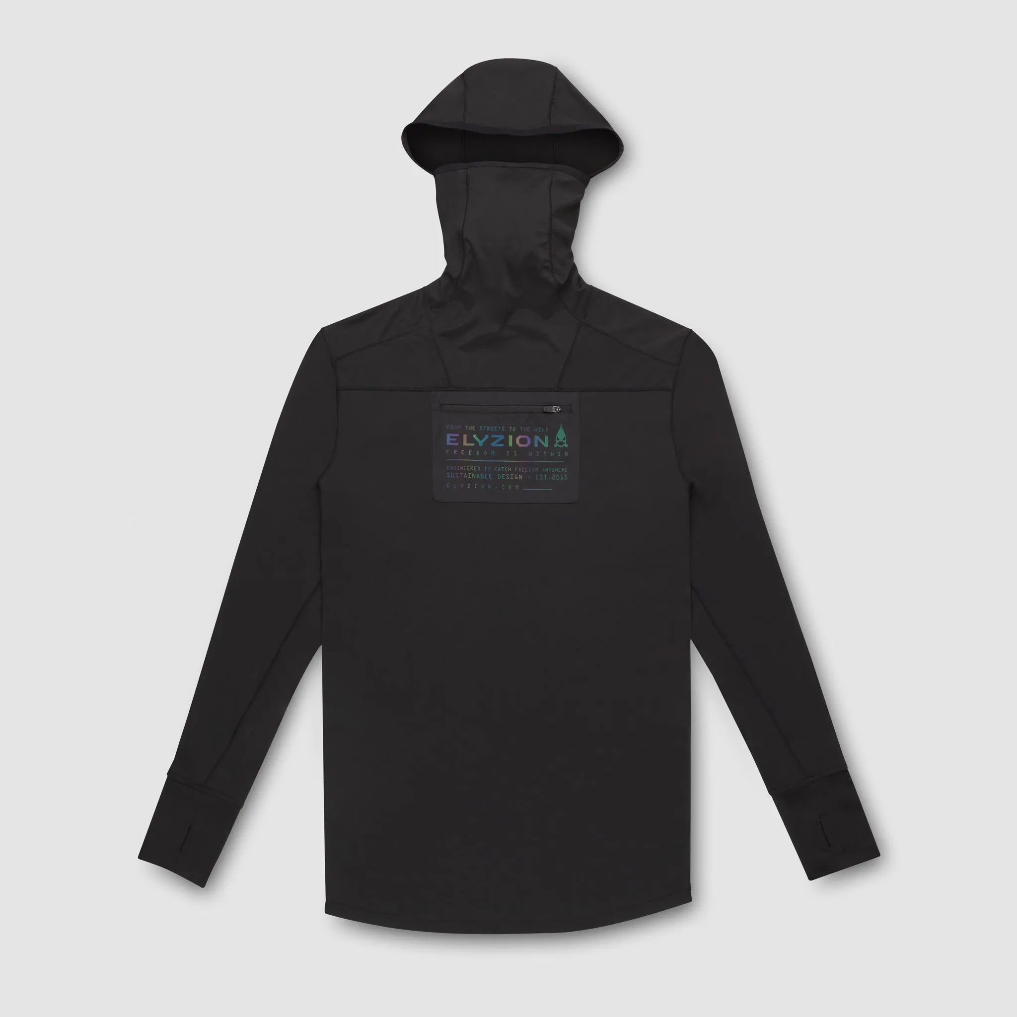 Elyzion "Waikato" Unisex UV Protection Hoodie - Black