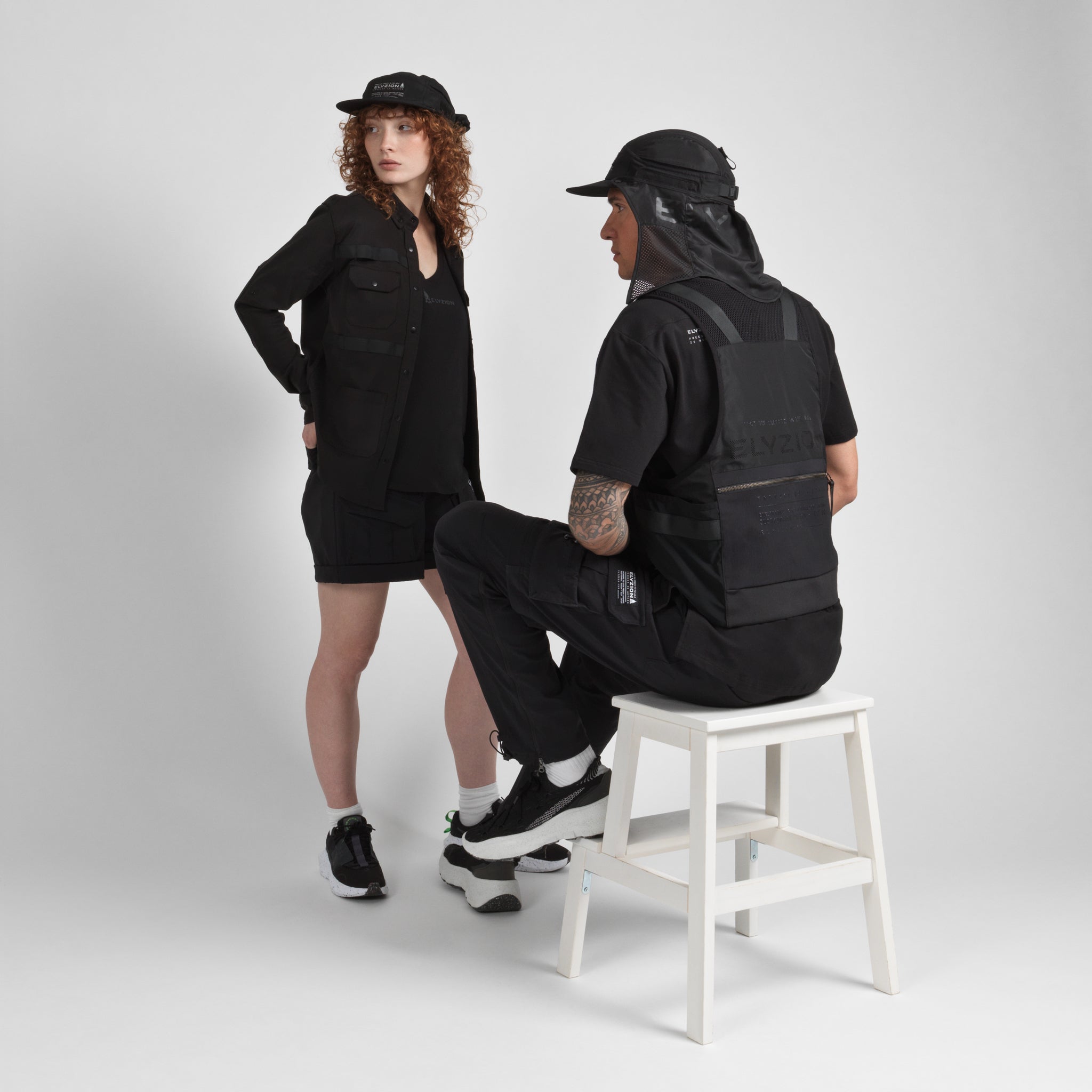 Elyzion "Amance" Desert Cap - Black