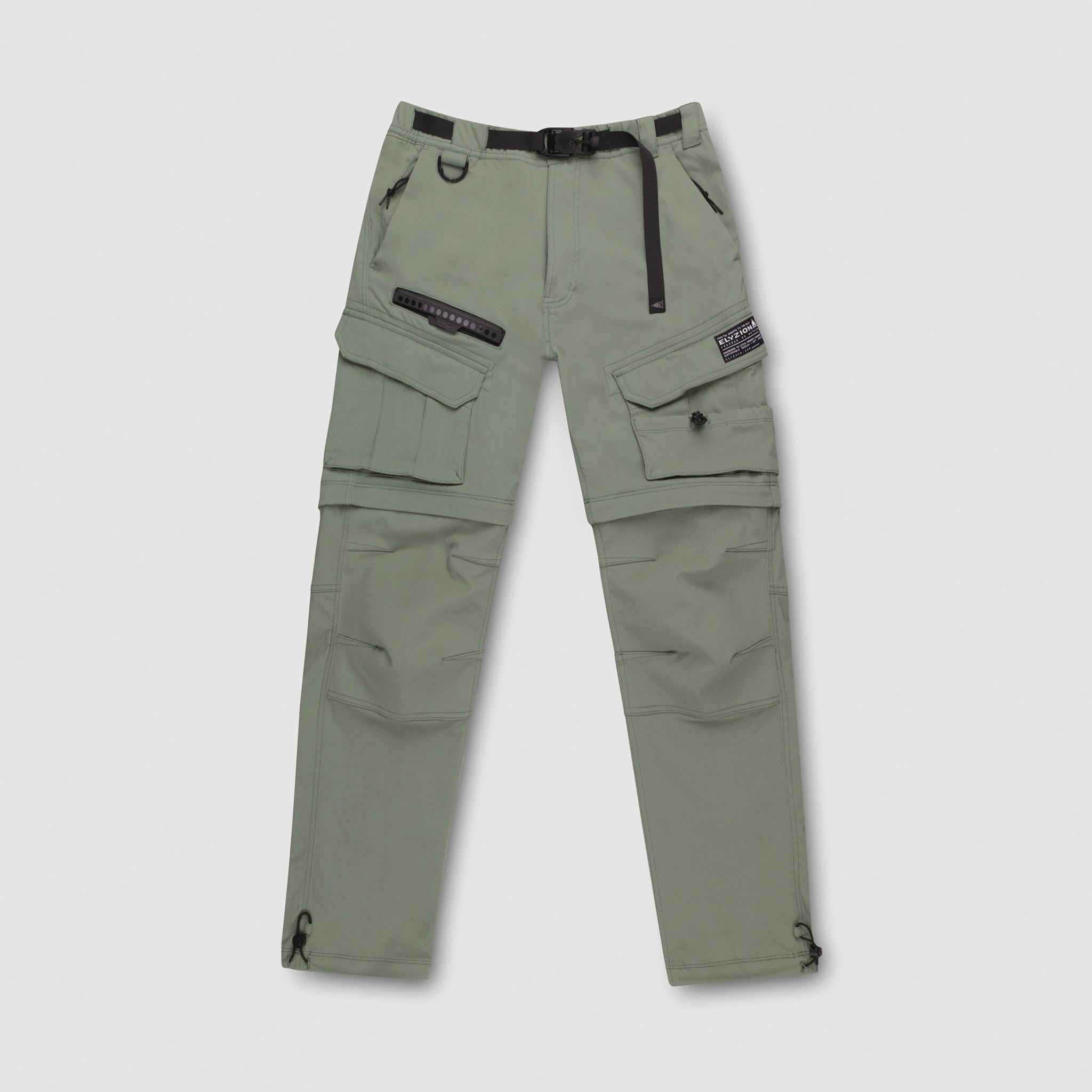 Elyzion "Cauvery" Convertible Cargo Pants - Oil Green