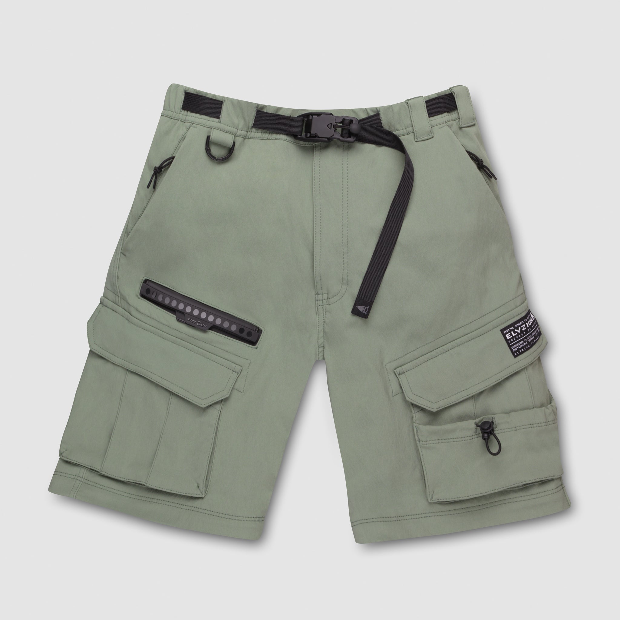 Elyzion "Cauvery" Convertible Cargo Pants - Oil Green