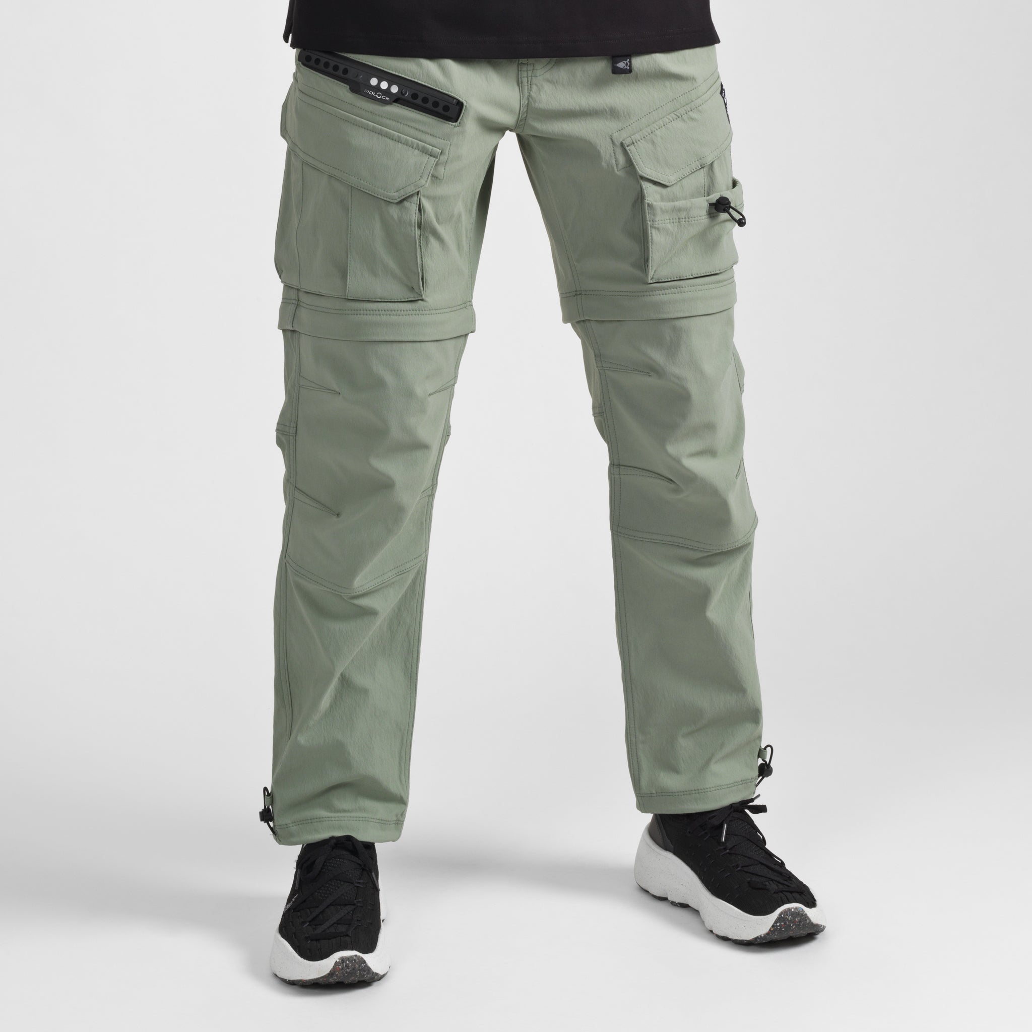 Elyzion "Cauvery" Convertible Cargo Pants - Oil Green