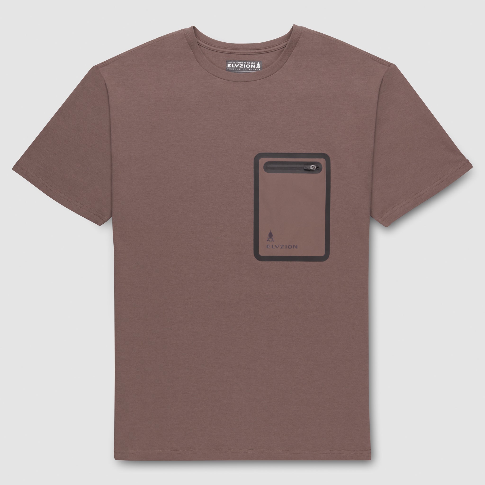 Elyzion "Hudson" Cargo T-shirt - Coffee Quartz