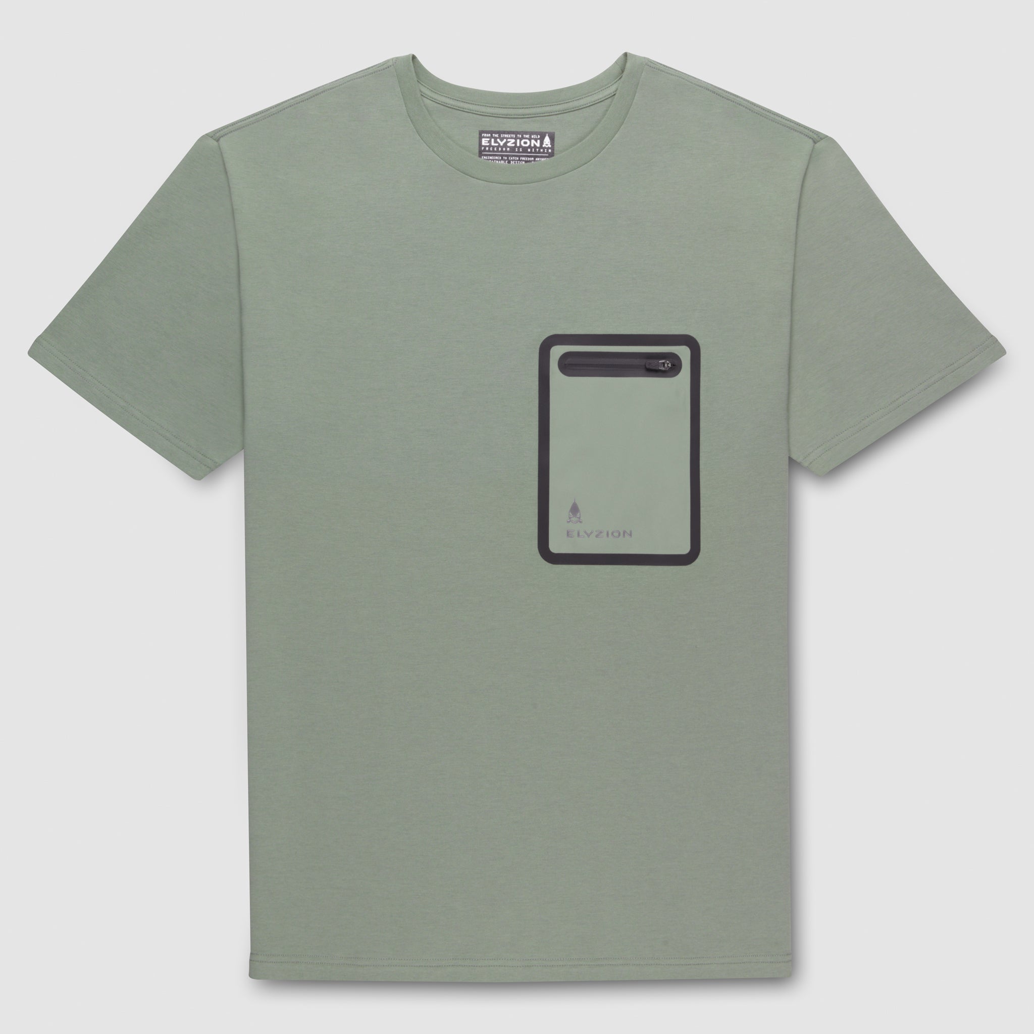 Elyzion "Hudson" Cargo T-shirt - Oil Green