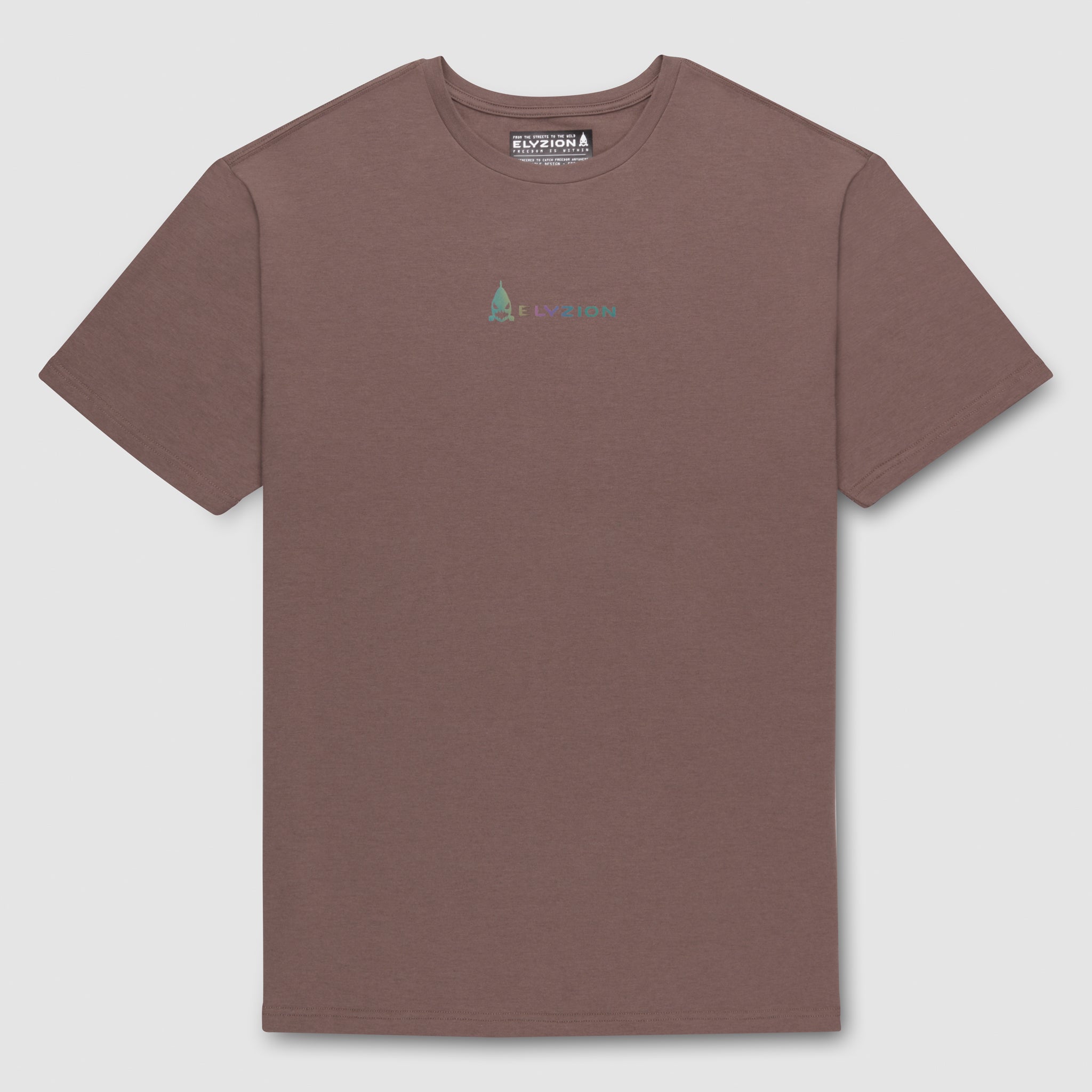 Elyzion "Molveno" Simple T-shirt - Coffee Quartz