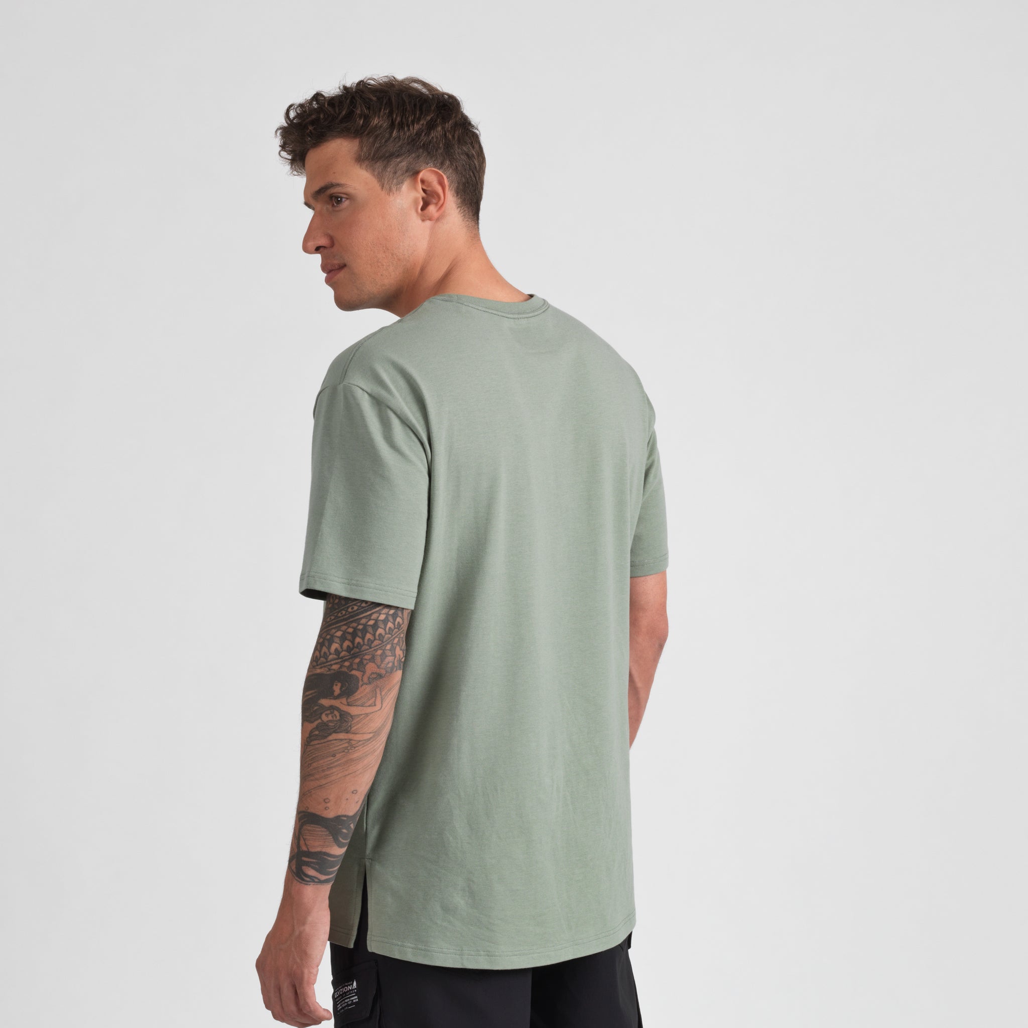 Elyzion "Molveno" Simple T-shirt - Oil Green