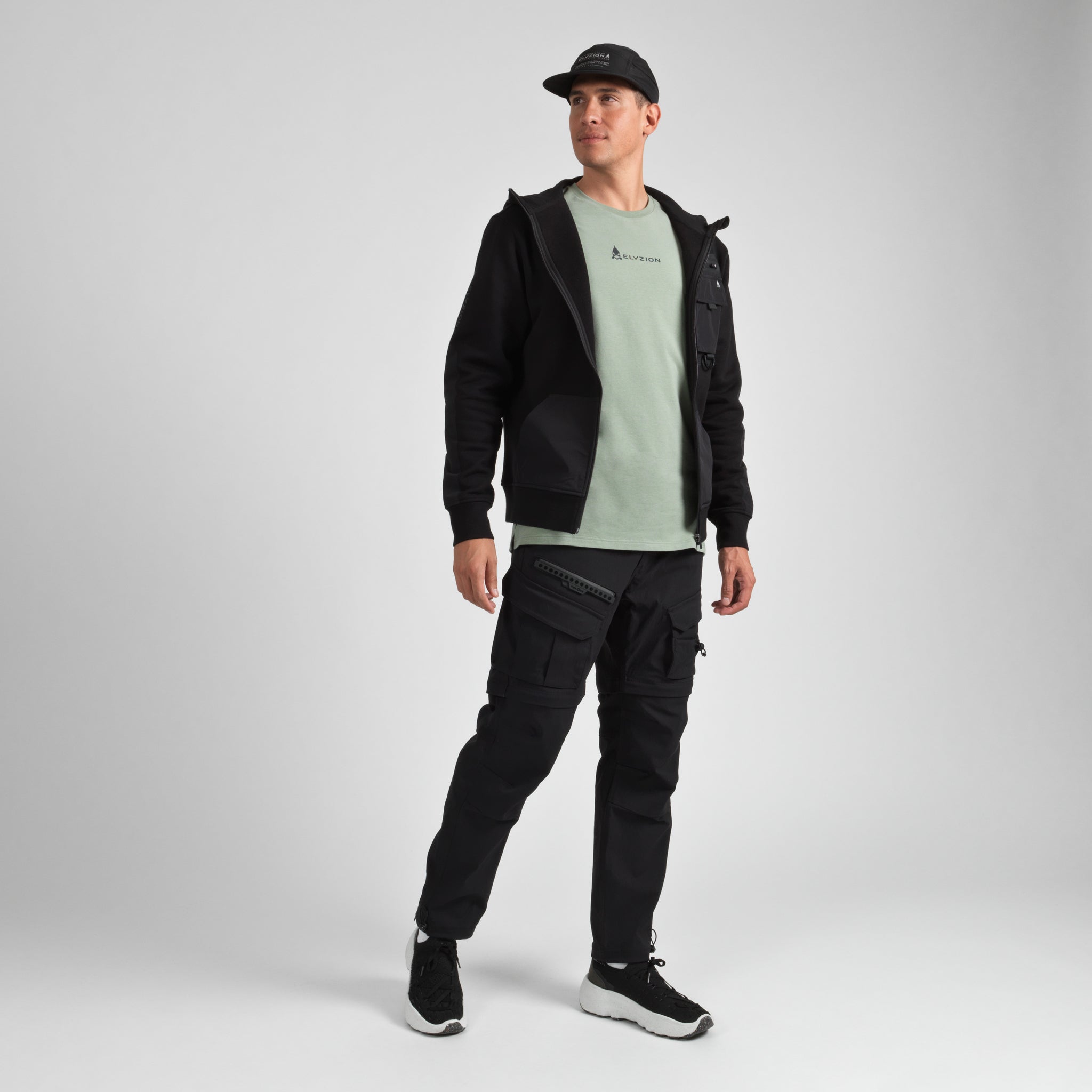 Elyzion "Molveno" Simple T-shirt - Oil Green
