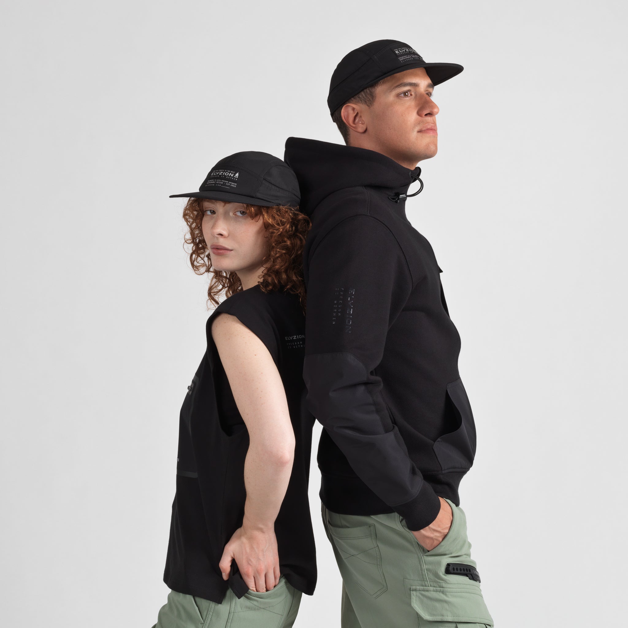 Elyzion "Namts" Simple Cap - Black