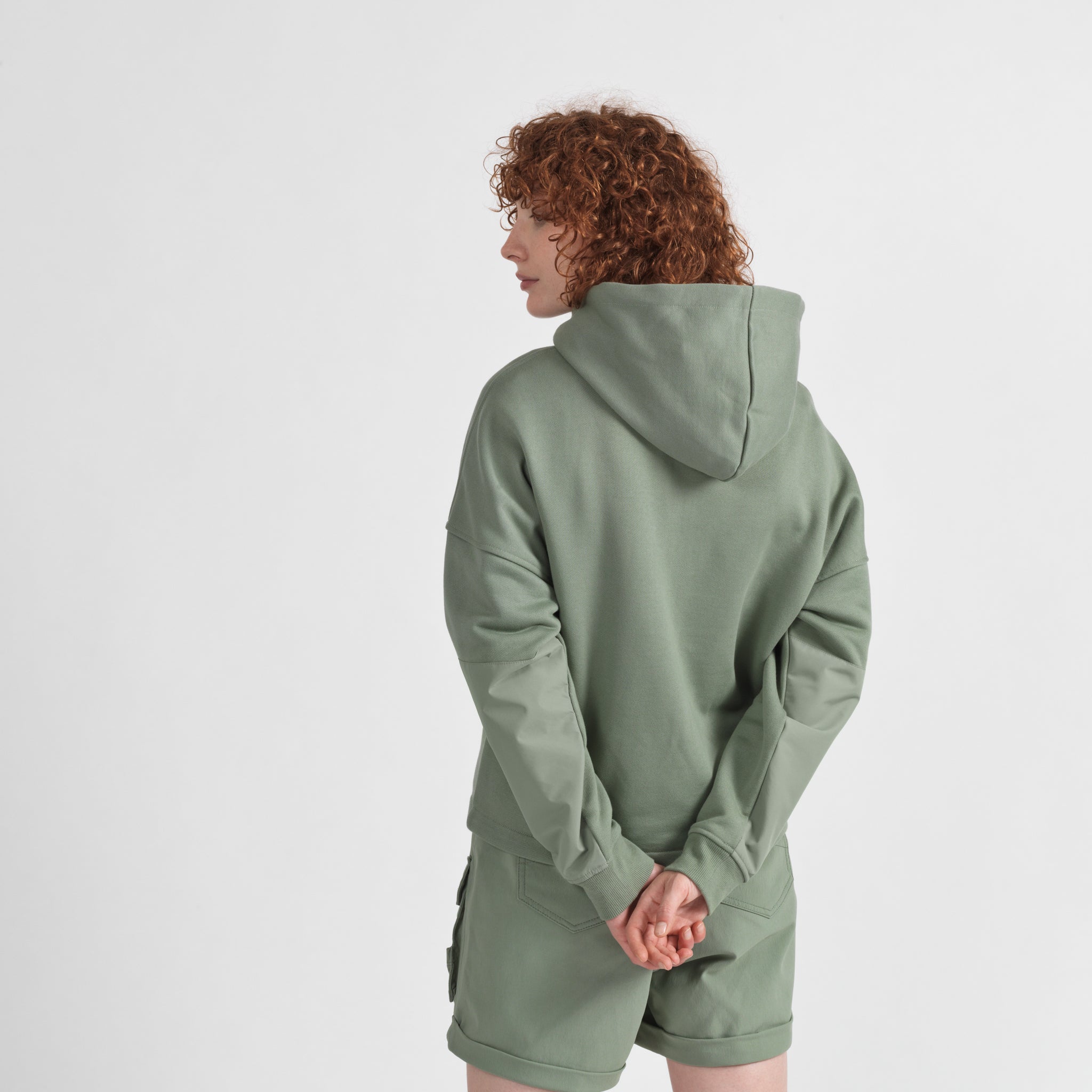 Elyzion "Salinas" Zipped Hoodie - Oil Green