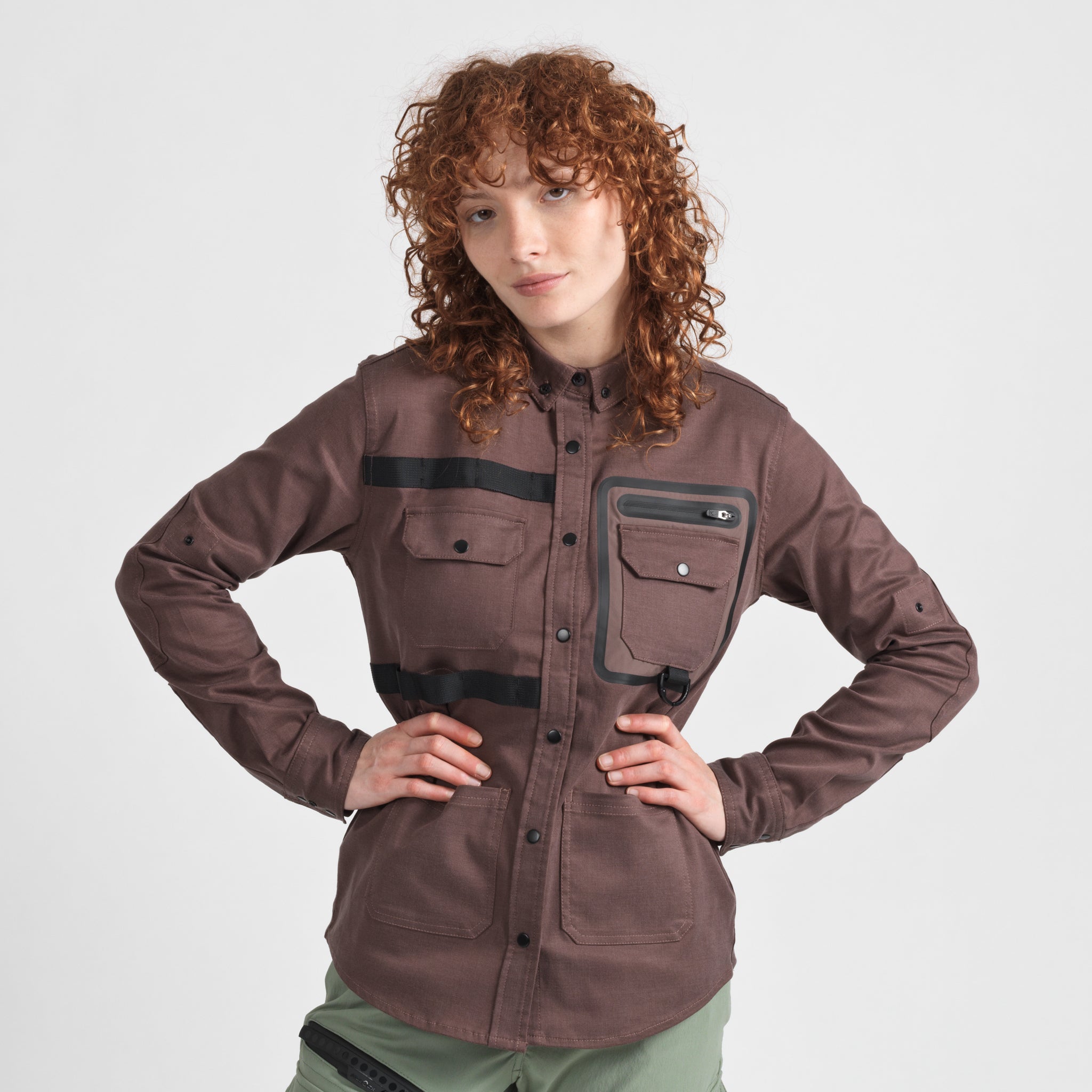 Elyzion "Santee" Utility Shirt - Coffee Quartz