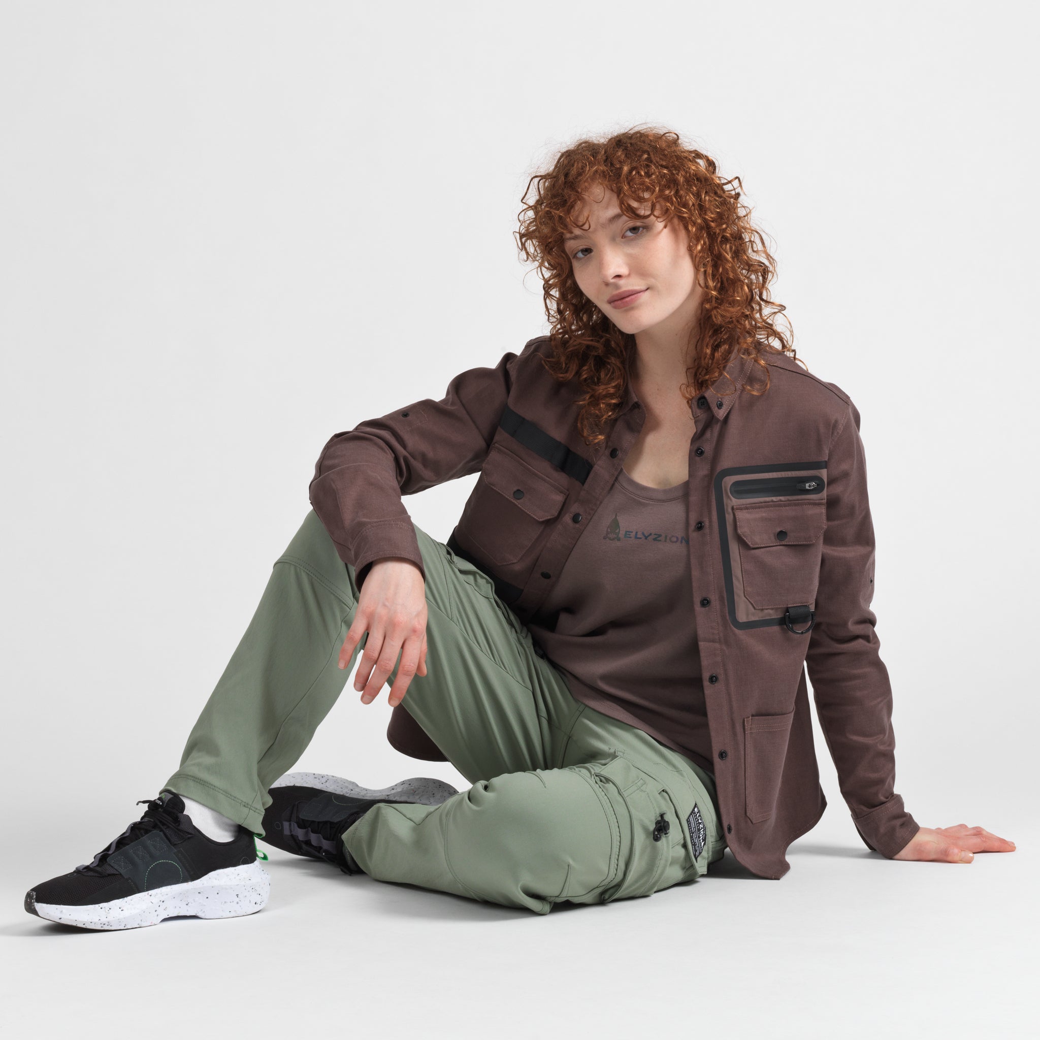 Elyzion "Santee" Utility Shirt - Coffee Quartz