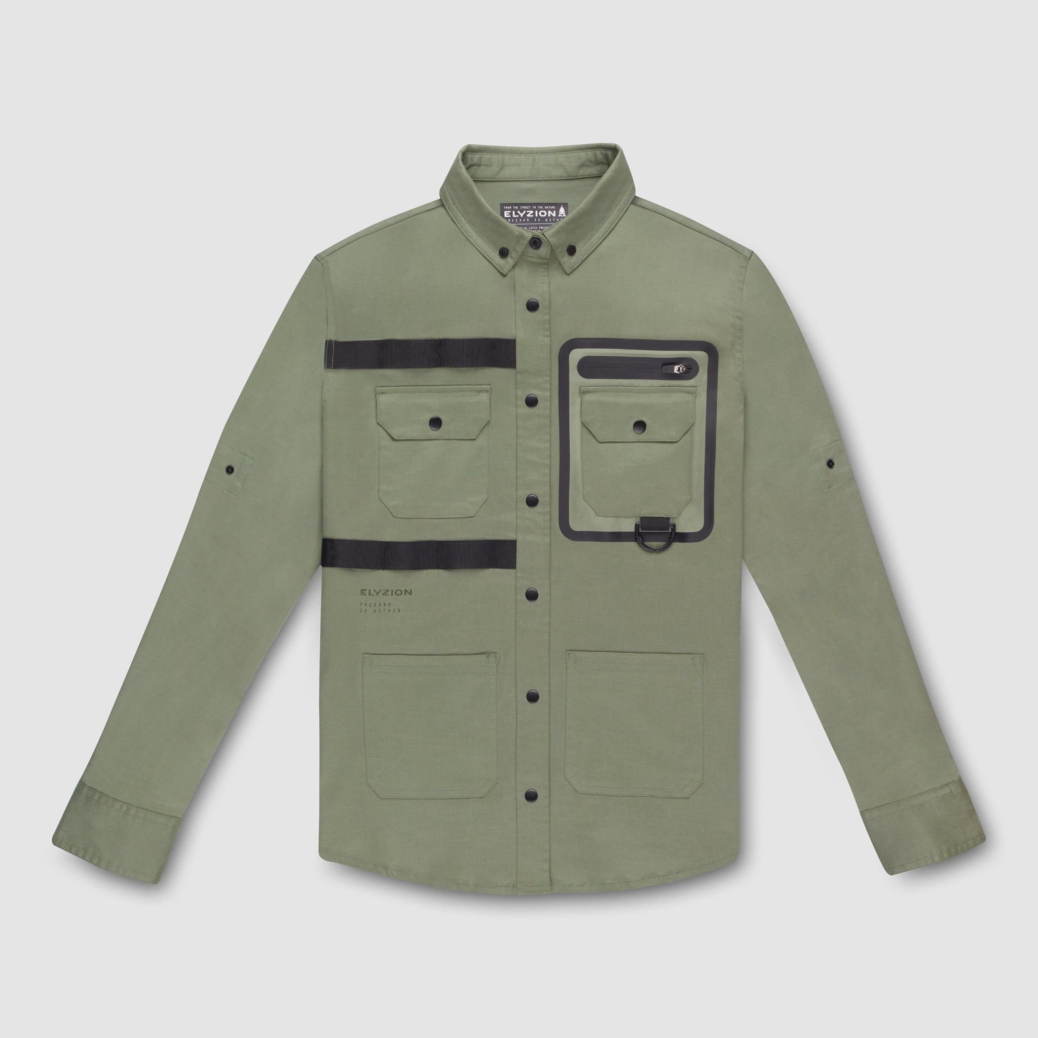 Elyzion "Santee" Utility Shirt - Oil Green