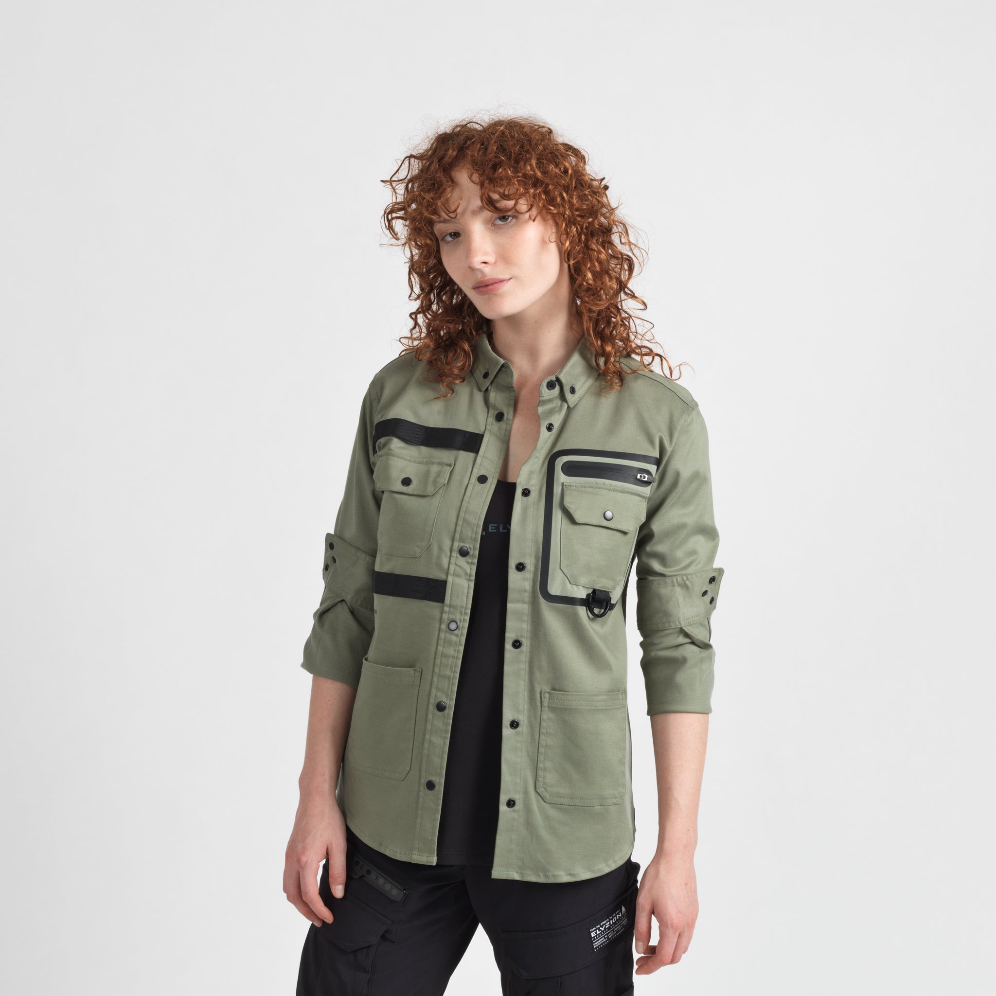 Elyzion "Santee" Utility Shirt - Oil Green