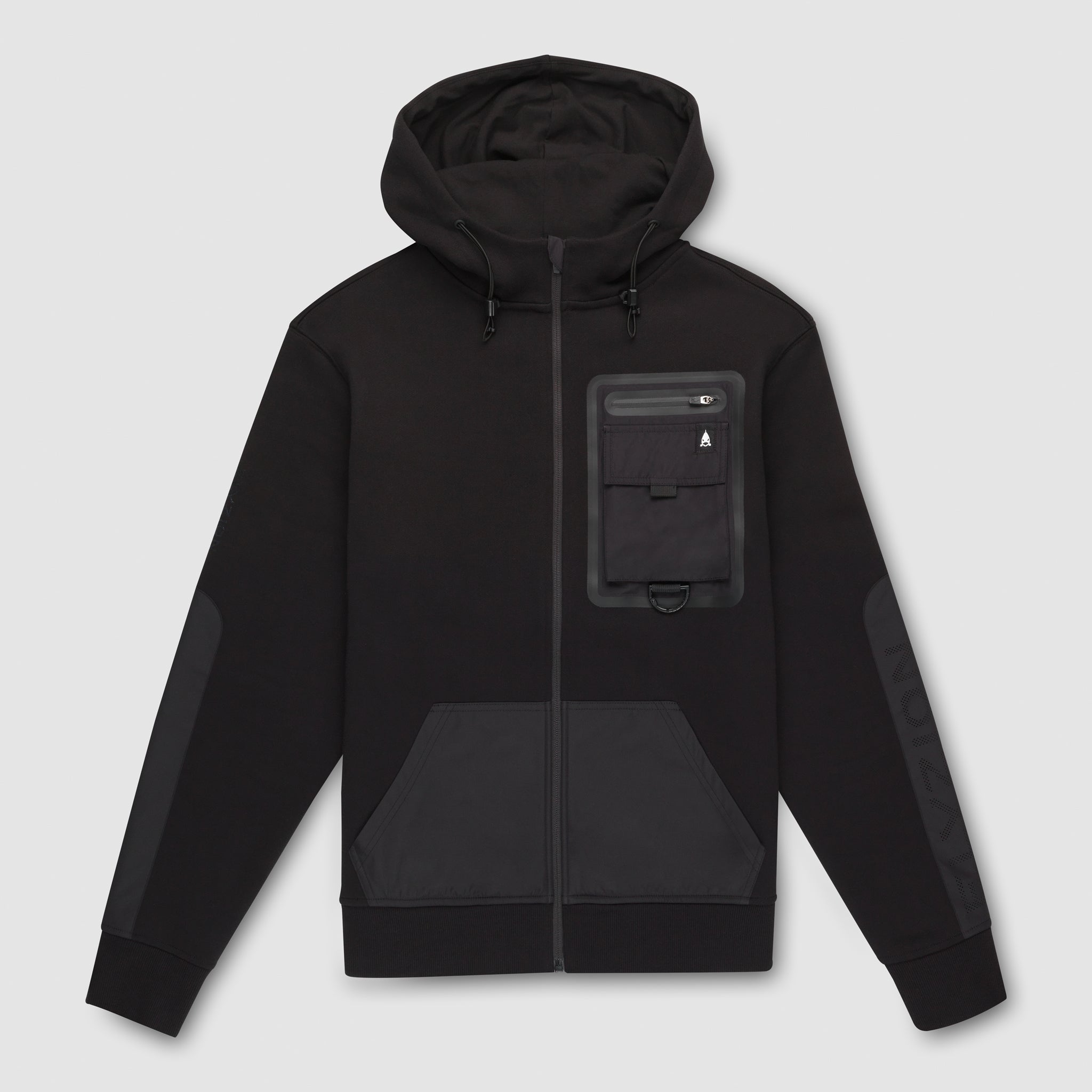 Elyzion "Ulungur" Zipped Hoodie - Black