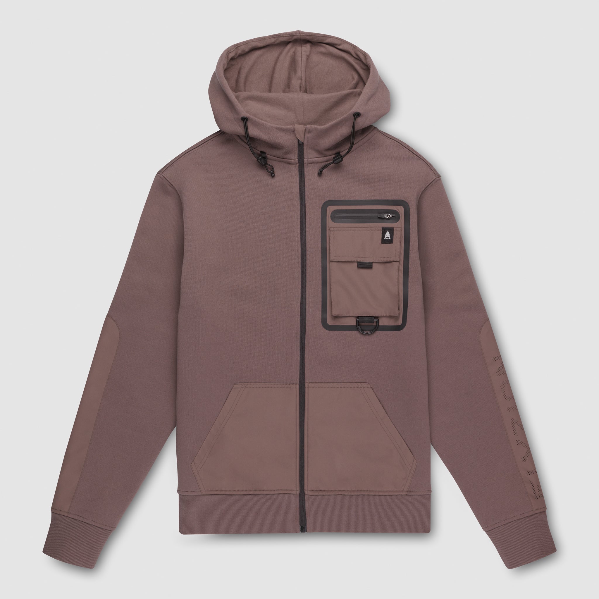Elyzion "Ulungur" Zipped Hoodie - Coffee Quartz