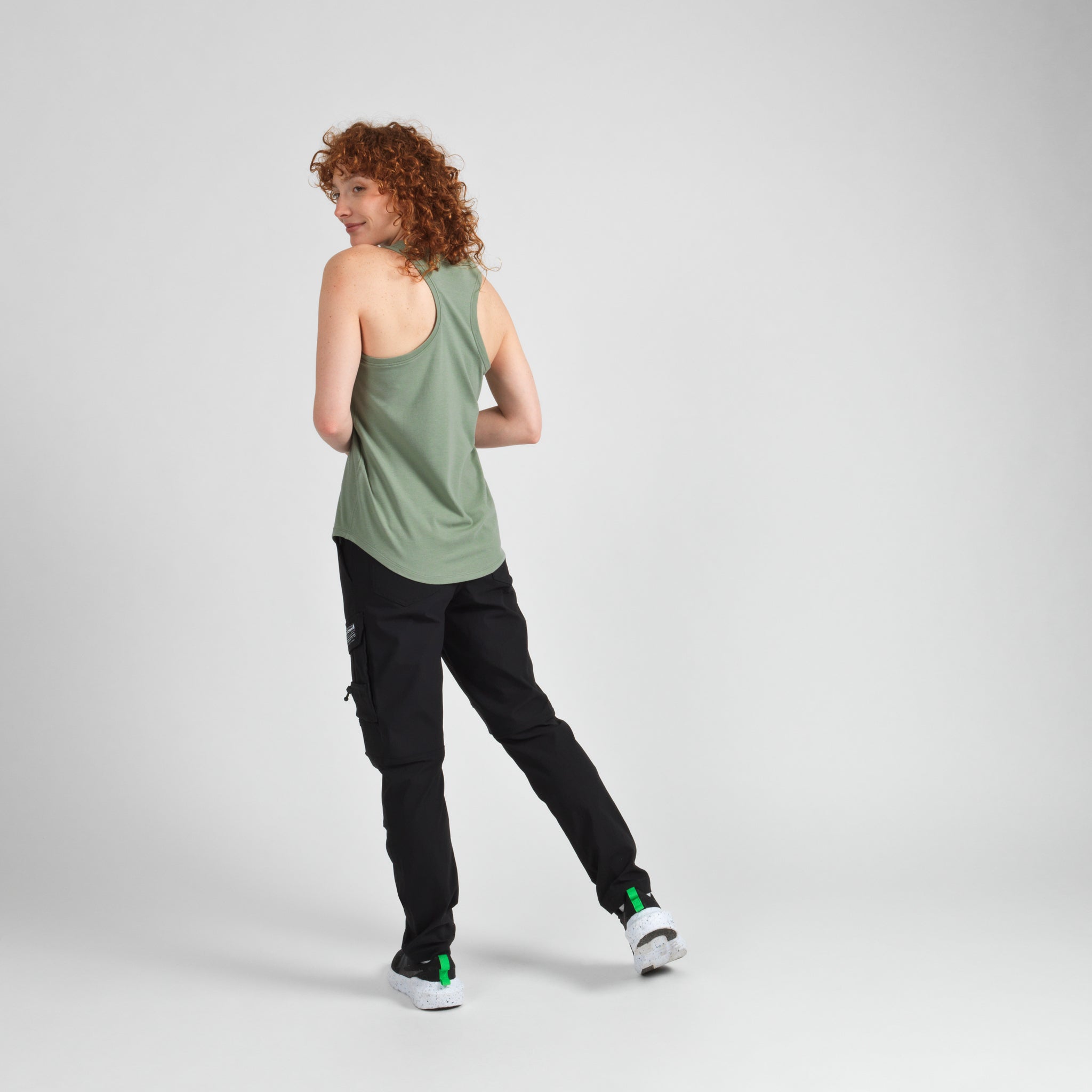 Elyzion "Verney" Tank top - Oil Green