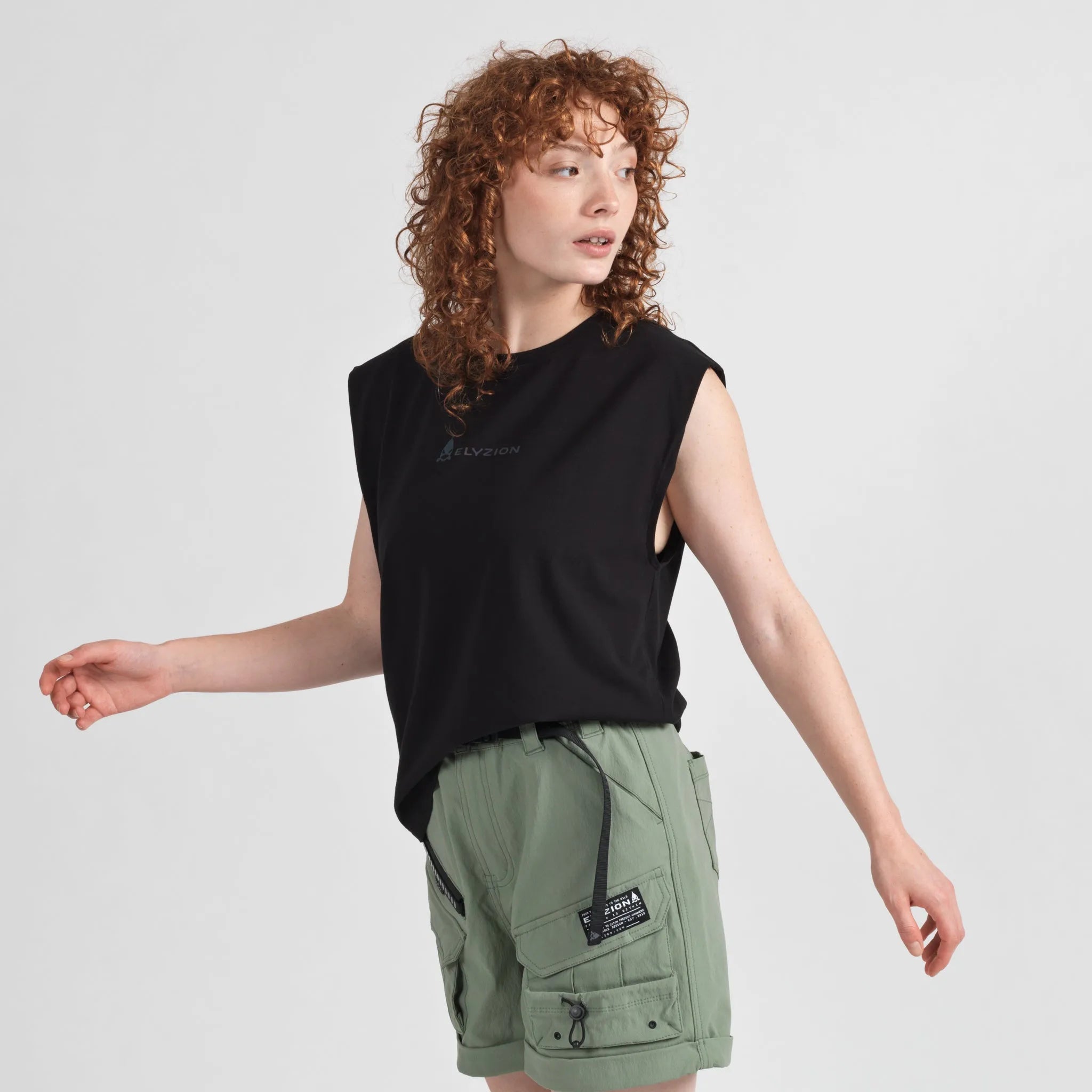 Elyzion "Orient" Sleeveless T-shirt - Black