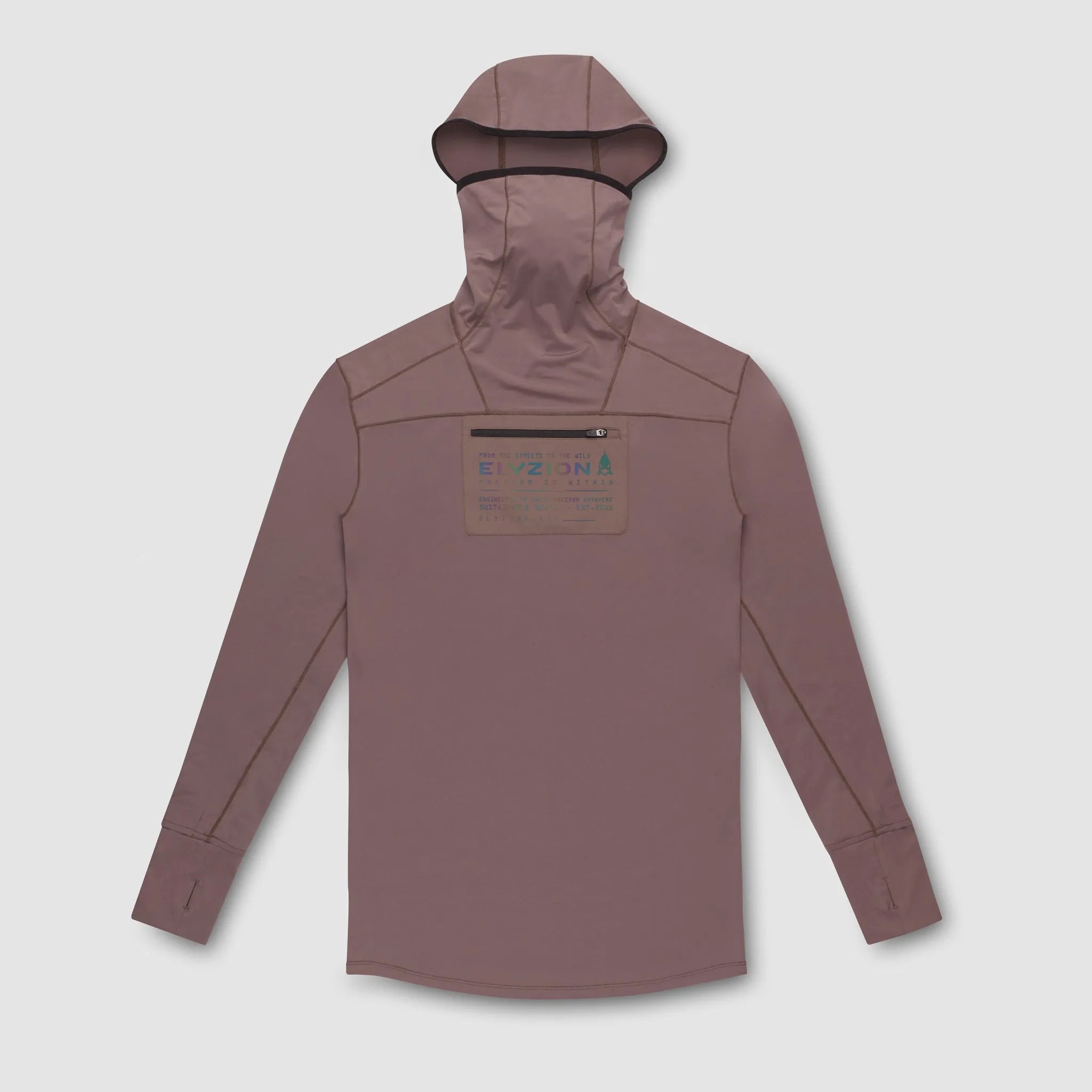 Elyzion "Waikato" Unisex UV Protection Hoodie - Coffee Quartz
