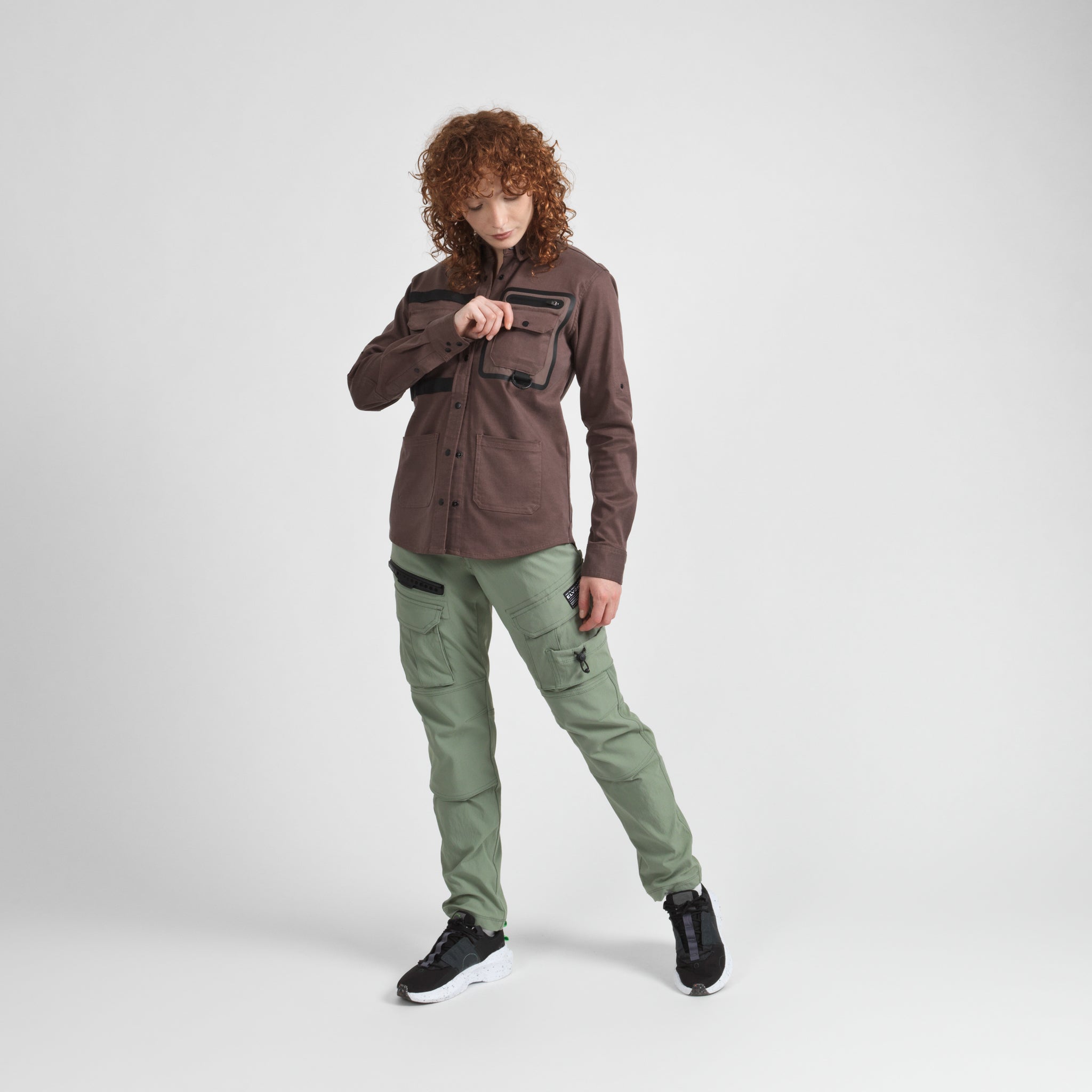 Elyzion "Santee" Utility Shirt - Coffee Quartz